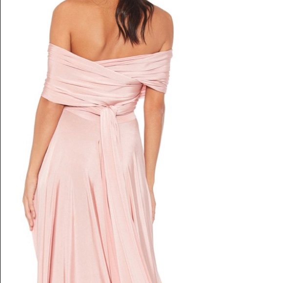 Twobirds Classic Ballgown in Blush - Picture 5 of 14